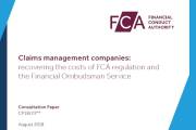 Claims management companies: recovering the costs of regulation and the Financial Ombudsman Service