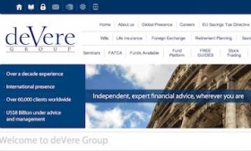 deVere Group website