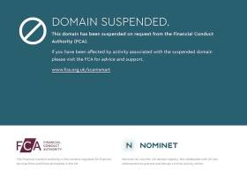 Domain suspended by FCA and Nominet