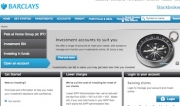 Barclays Stockbrokers&#039; website